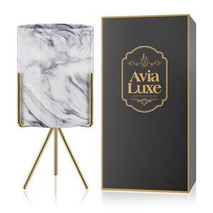 Luxury Scented Candles Made with Soy Wax+ Candle Holder  Ceramic Jar (Grey)